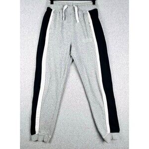 Nike Joggers Womens XL Gray Black Training Zip Ankle Stretch Dri Fit Pants Run